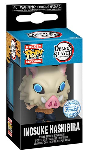 Funko Pop ! Keychain - Demon Slayer (Inosuke 7Th Form) Special Edit Portachiavi