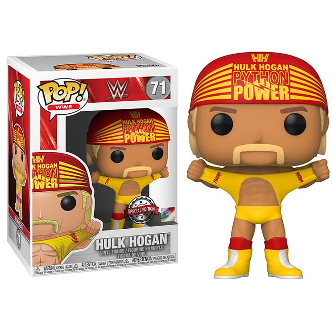 Funko Pop ! Wwe - (71) Hulk Hogan Wrestlemania 3 Wrestling Figure Special 9Cm
