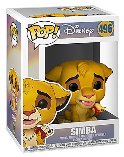 Funko Pop ! Disney Il Re Leone - (496) Simba Figure Lion King Vinyl 9Cm Movies