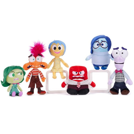 Disney Peluche (Inside Out 2) Assortimento Completo 6 Personaggi Con Ansia 25Cm