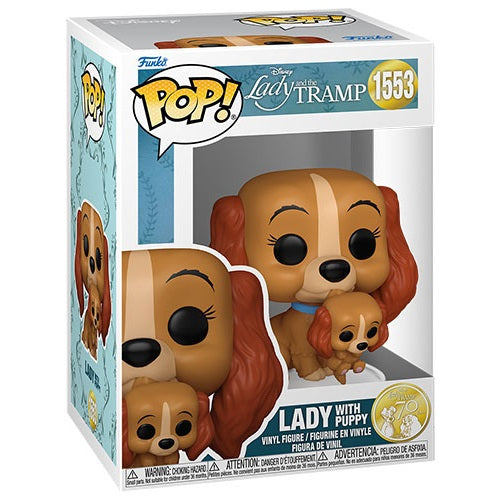 Funko Pop ! Disney Lilli E Il Vagabondo 70Th - (1553) Lady With Puppy Trump 9Cm