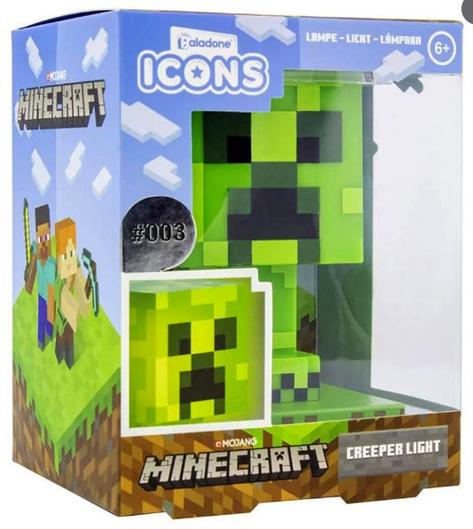 Paladone Lampada Led Da Tavolo 3D Minecraft 003 (Creeper Light) Luce Notturna