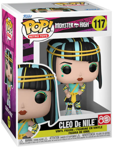 Funko Pop ! Retro Toys Monster High - (117) Cleo De Nile Figure Cleopatra 9Cm