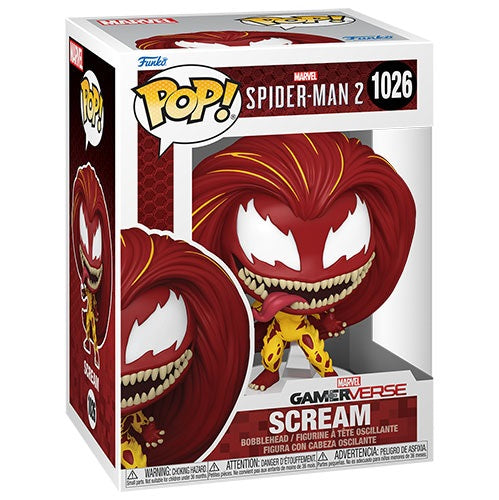 Funko Pop ! Marvel Gamer Verse Spider-Man 2 - (1026) Scream Venom Figure 9Cm