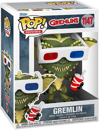 Funko Pop ! Movies Gremlins - (1147) Gremlin W / 3D Glassed Occhiali Figure 9Cm