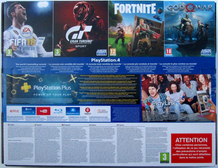 Sony Console Playstation 4 Ps4 Slim 500Ggb D-Chassis Nero Italia Garanzia 2 Anni