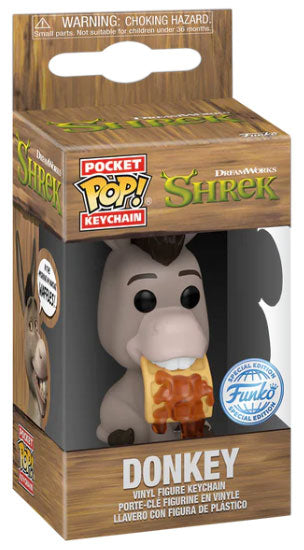 Funko Pop ! Keychain Pocket Shrek 30Th - (Donkey) Ciuchino Figure Portachiavi