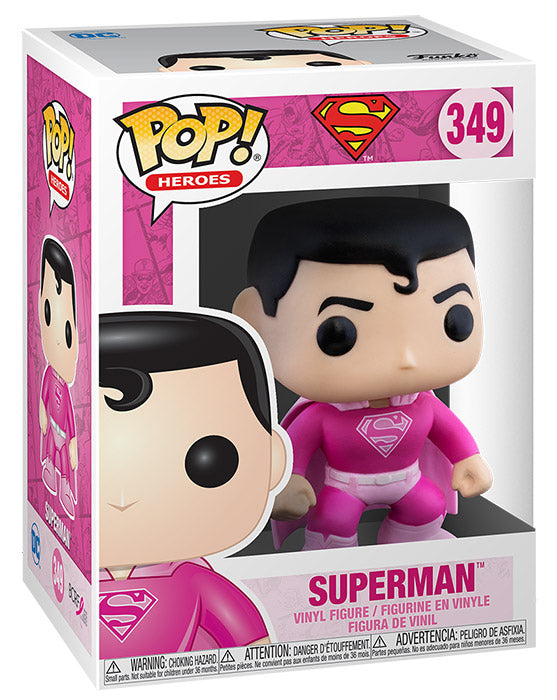 Funko Pop ! Dc Heroes Holiday - (349) Superman Rosa - Statuetta Vinyl Figure 9Cm