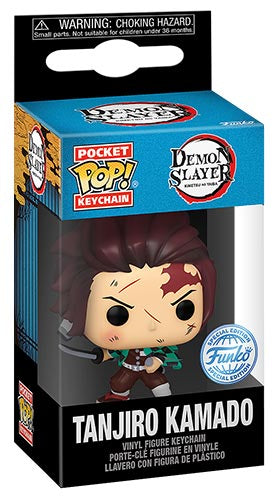 Funko Pop ! Keychain - Demon Slayer (Tanjiro Bd) Special Edition Portachiavi 4Cm