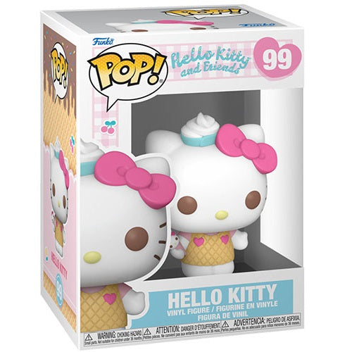 Funko Pop ! Hello Kitty And Friends (99) Hello Kitty Ice Cream Vinyl Figure 9Cm