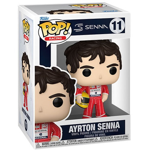 Funko Pop ! Racing F1 - (11) Ayrton Senna W/Helmet Vinyl Figure Mclaren 9Cm