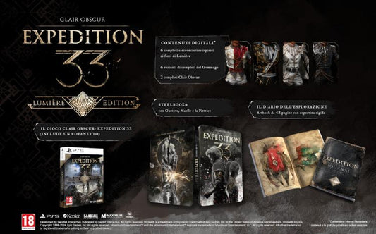 Clair Obscur Expedition 33 Lumière Edition Ps5 Gioco Pal Ita + Steelbook Limited