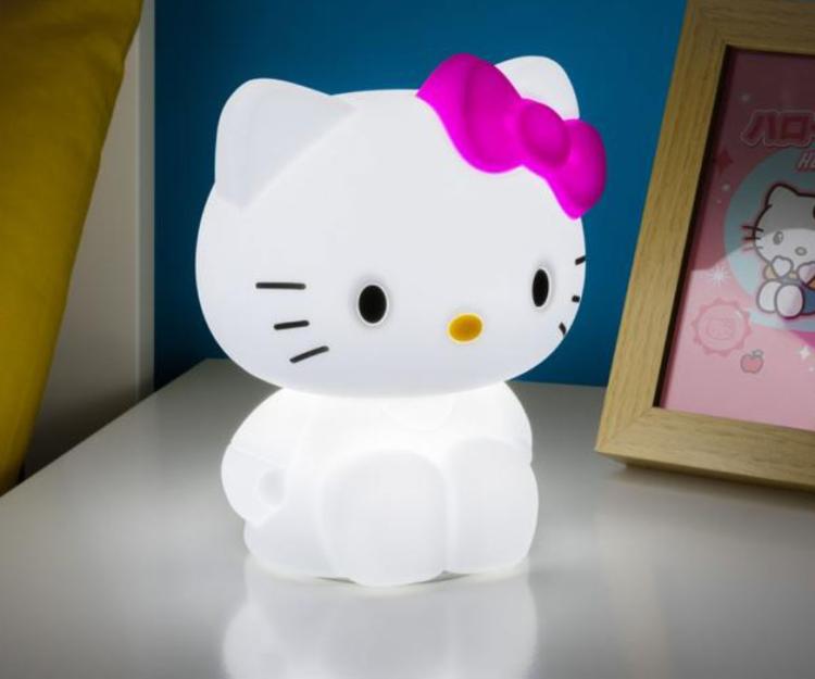 Paladone Lampada Hello Kitty Squishy 3D Lights Led Da Tavolo Ricaricabile 18Cm