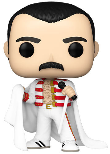 Funko Pop ! Rocks Queen - (414) Freddie Mercury W / Cape Mantello Figure 9Cm