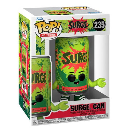 Funko Pop ! Ad Icons Surge (235) Surge. Can Vinyl Figure 9 Cm Statuetta Tin Can