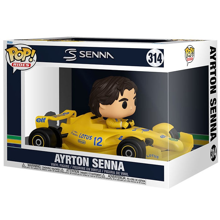 Funko Pop ! Racing F1 - (314) Ayrton Senna W/Helmet Vinyl Figure Lotus 25Cm
