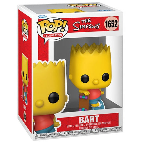 Funko Pop ! Television - The Simpson (1652) Bart W/ Skateboard Vinyl Figure 9Cm
