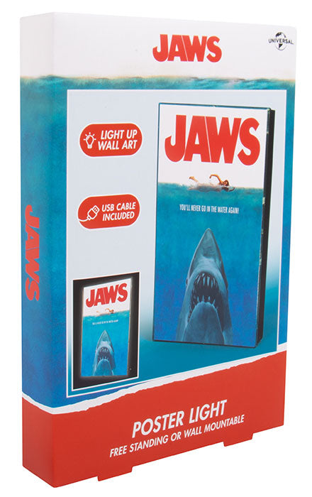 Fizz Lampada Poster "Jaws Lo Squalo" Led Light Lampada Notturna Da Collezione