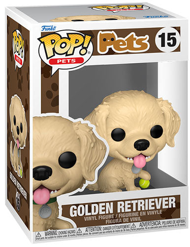 Funko Pop ! Pets - (15) Golden Retriever Figure Dog Animal Vinyl 9cm