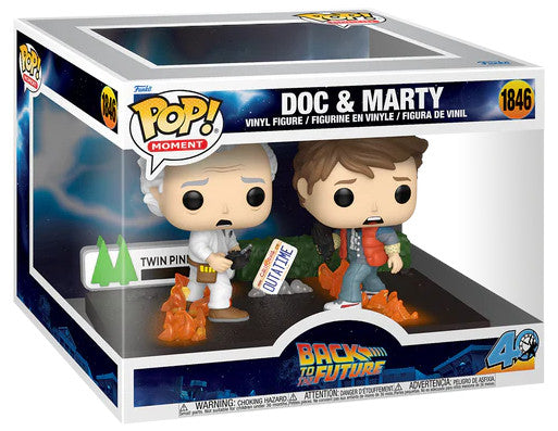 Funko Pop ! Moments Back To The Future - (1846) Doc & Marty 2 Figures