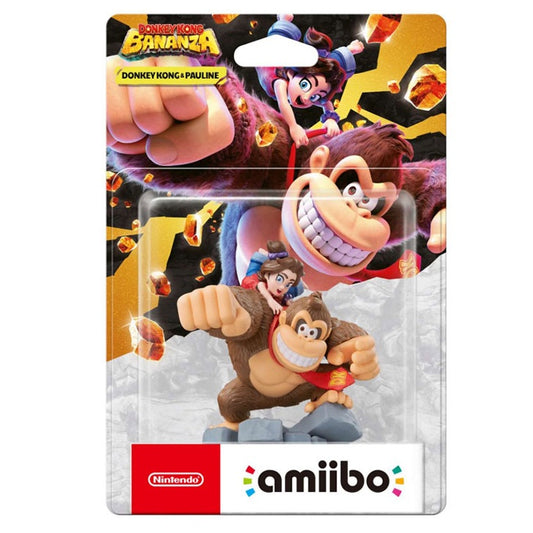 Amiibo - Donkey Kong Bananza Donkey Kong And Pauline Figure Nintendo Switch 2