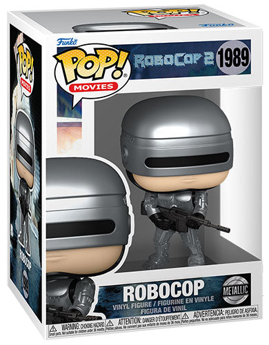 Funko Pop ! Movies Robocop 2 - (1989) Robocop Metallic Figure Vinyl 9cm