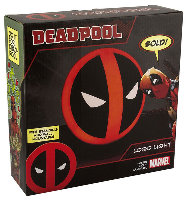 Paladone Lampada Marvel Logo Deadpool Multicolore Plastica Da Tavolo Moderno