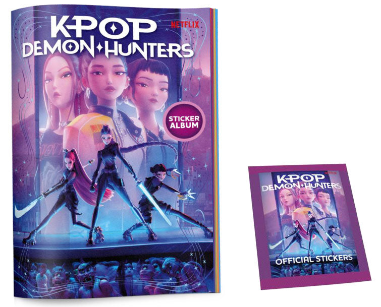 Panini Stickers KPop Demon Hunters Starter Pack Album + 2 Bustine 10 Figurine