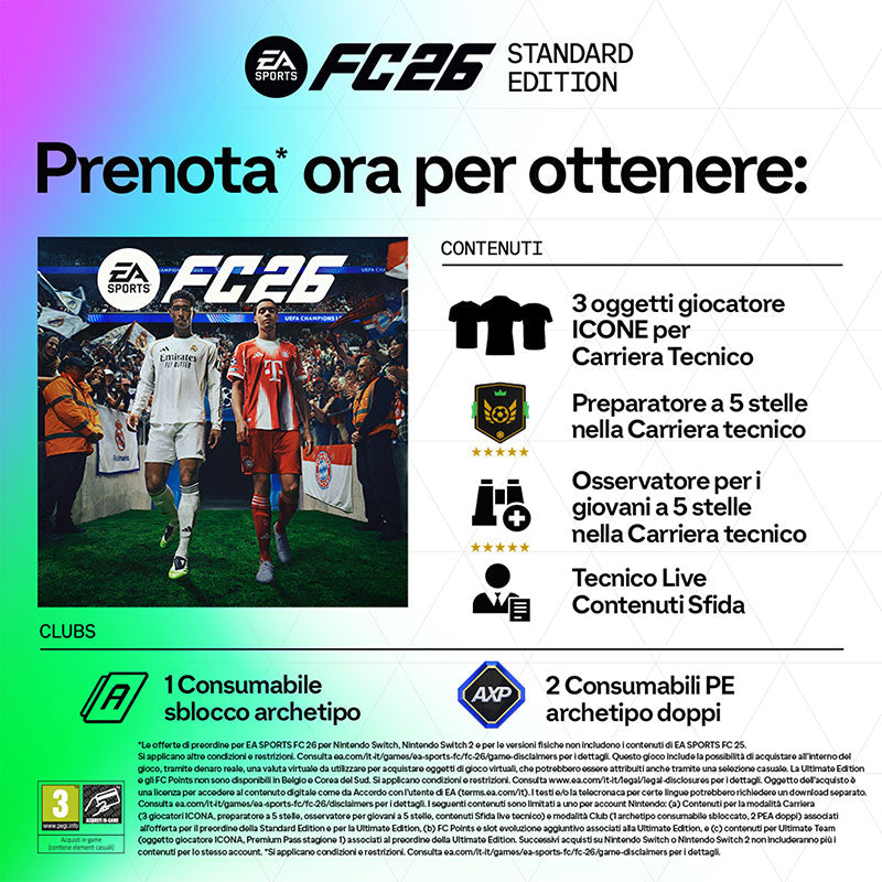 EA Sports FC 26 PS5 - Videogioco Fifa 26 per Playstation 5 Disco ITA Preordine