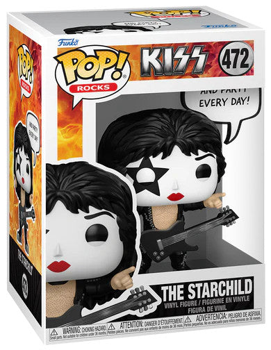 Funko Pop ! Rocks Kiss - (472) The Starchild Rock & Roll All Nite Figure 9cm