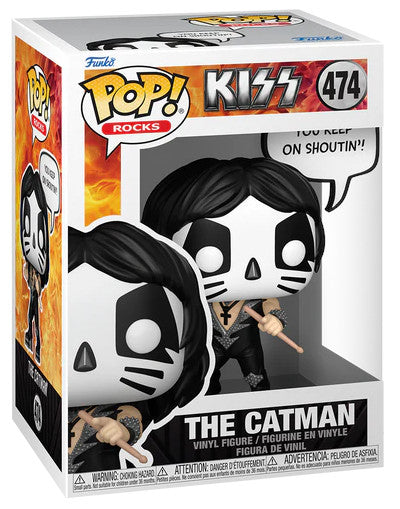 Funko Pop ! Rocks Kiss - (474) The Catman Rock & Roll All Nite Figure 9cm