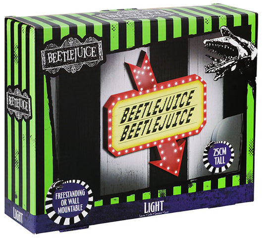 Paladone Lampada Da Tavolo/Parete Logo Light (Bettlejuice) Horror Batteria Usb