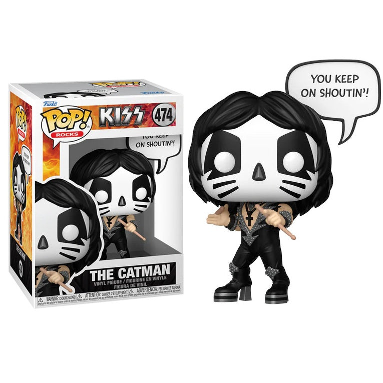 Funko Pop ! Rocks Kiss - (474) The Catman Rock & Roll All Nite Figure 9cm