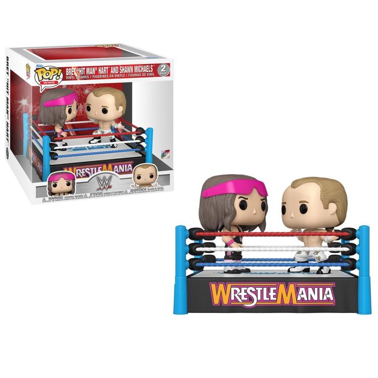 Funko Pop ! Moments Wwe Bret Hart E Shawn Michaels Wrestlemania Vinyl Figure New