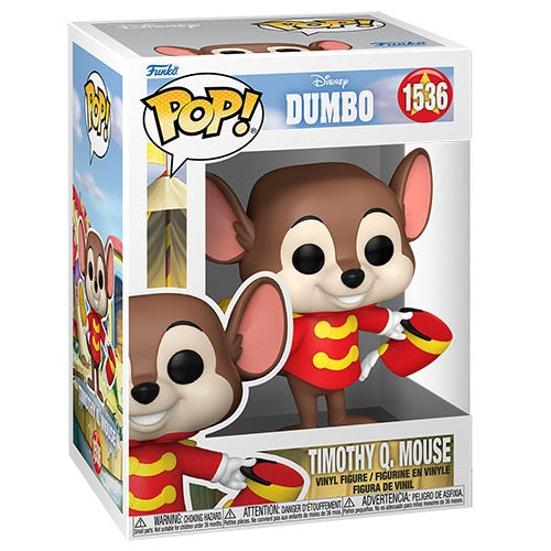 Funko Pop ! Disney - Dumbo (1536) Timothy Q. Mouse Vinyl Figure 9Cm Statuetta