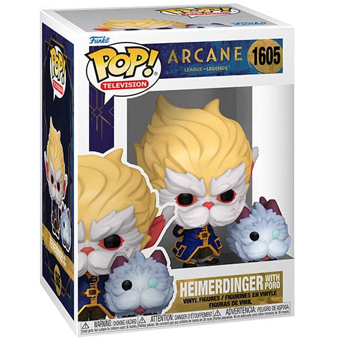 Funko Pop ! Television - Arcane League Legends (1605) Heimerdinger With Poro 9Cm