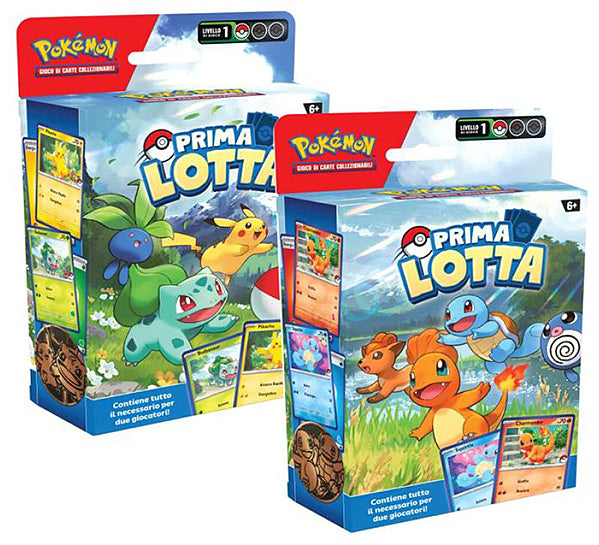Pokemon (Prima Lotta) Box Completo 2 Mazzi Gioco Carte Tcg Charmander E Squirtle