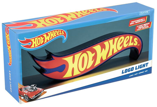 Paladone Hot Wheels Logo Light Lampada Da Tavolo Applique A Parete Cars Machine