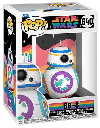 Funko Pop ! Star Wars Pride - (640) Bb-8 Vinyl Figure Bobble-Head 9Cm Nuovo
