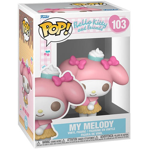 Funko Pop ! Hello Kitty And Friends (103) My Melody Ice Cream Vinyl Figure 9Cm