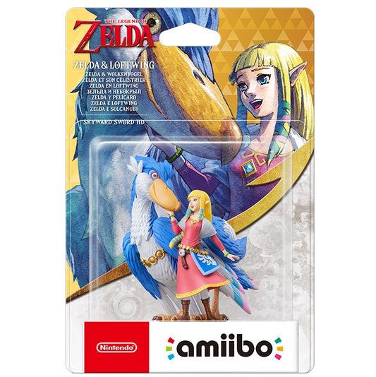 AMIIBO THE LEGEND OF ZELDA SKYWARD SWORD - ZELDA E LOFTWING FIGURE NUOVO NEW