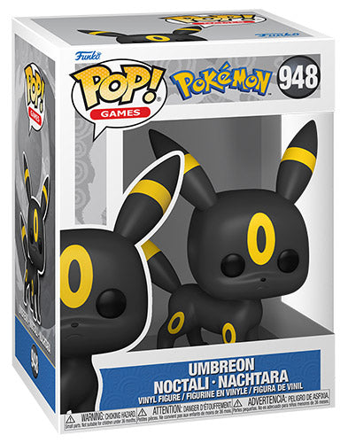 Funko Pop ! Games Pokemon - (948) Umbreon Vinyl Figure 9Cm Evoluzione Di Evee