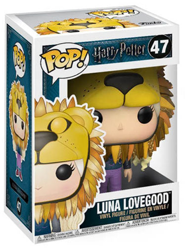 Funko Pop ! Harry Potter - (47) Luna Lovegood W/Lion Head Vinyl Figure Leone 9Cm