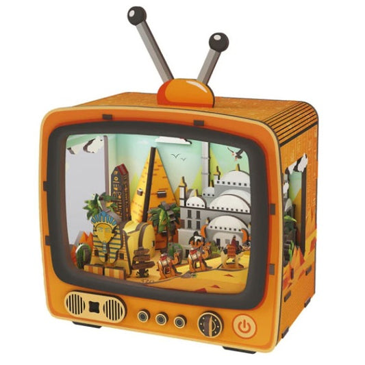 Mathv Puzzle 3D Vintage TV Timeless Pyramids (MNH0001)