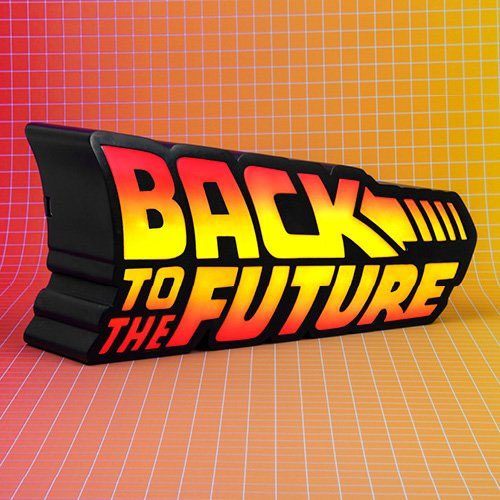 Fizz Lampada Back To The Future Logo Light Lampada Da Tavolo Ritorno Al Futuro