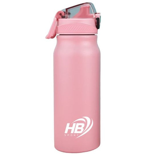 BORRACCIA TERMICA ACCIAIO INOX 500ml BOTTIGLIA THERMOS CON PIPETTA 12-24h ROSA