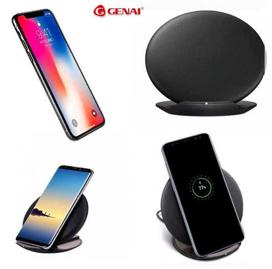 CARICATORE QI FAST WIRELESS CHARGE PER SAMSUNG GALAXY S7 S8 IPHONE X PLUS NOTE 8