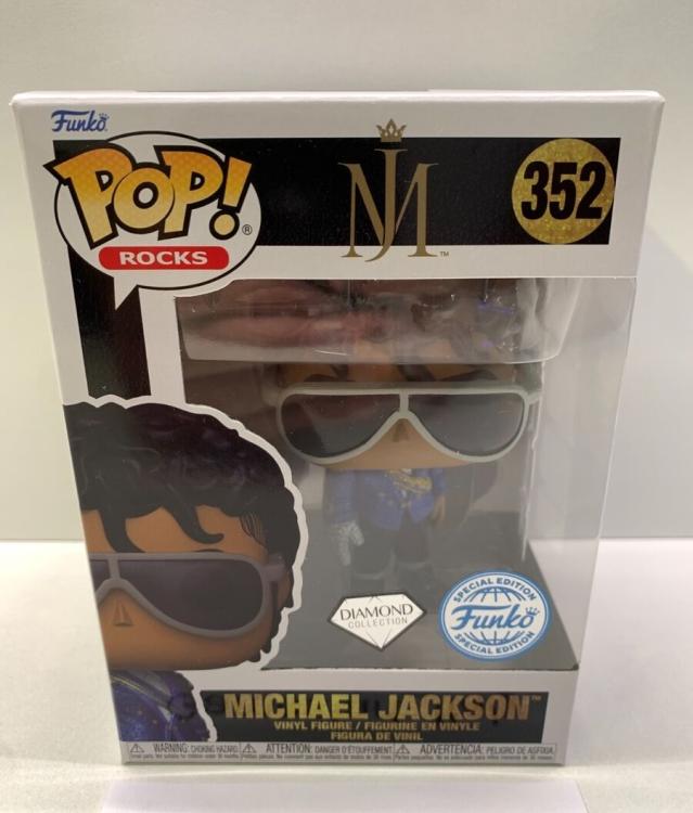 Funko Pop ! Rocks - (352) Michael Jackson (1984) Special Diamond Glitter Mj 9Cm