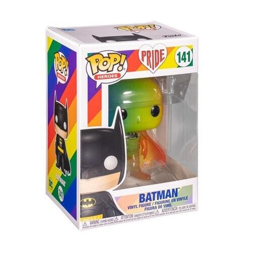 Funko Pop ! Heroes - Pride (141) Batman Vinyl Figure 9Cm Rainbow Statuetta