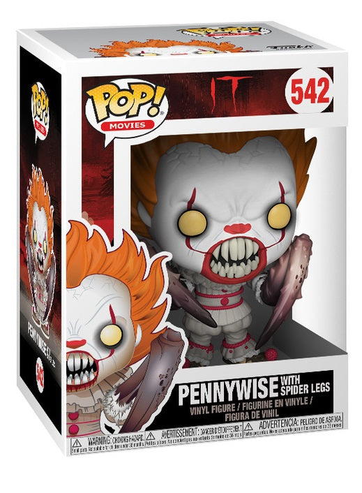 Funko Pop ! Movies It - (542) Pennywise W/ Spider Legs Figure 9Cm Horror Clown